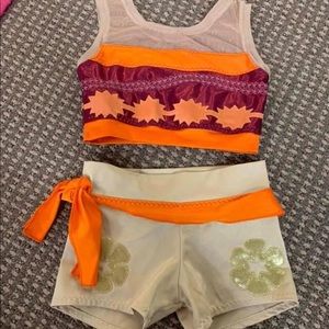 Moana inspired dance set fits 4/6